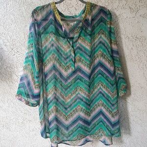 John Paul Richard Plus 3X Blouse